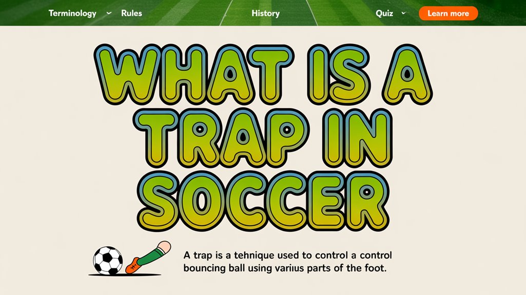 controlling the soccer ball