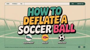 deflating a soccer ball