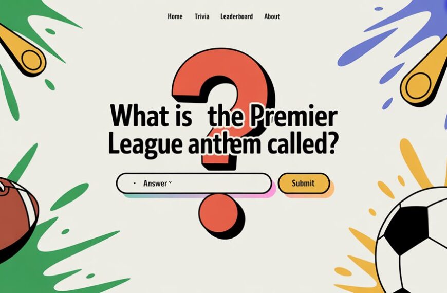 premier league anthem name