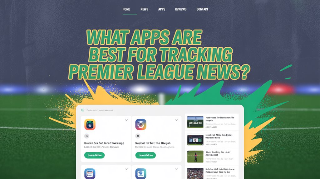 premier league news tracking apps
