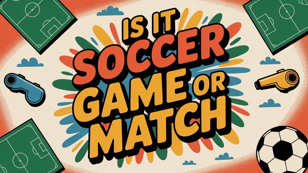 soccer terminology game vs match