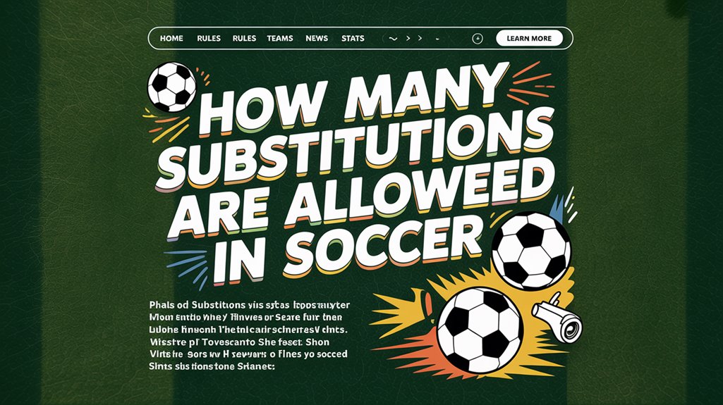 substitution rules in soccer