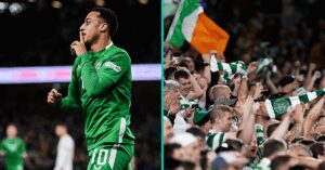 Adam Idah in Celtic kit footballer transfer 2025