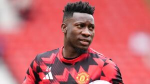 Andre Onana Manchester United goalkeeper action 2025 Premier League match