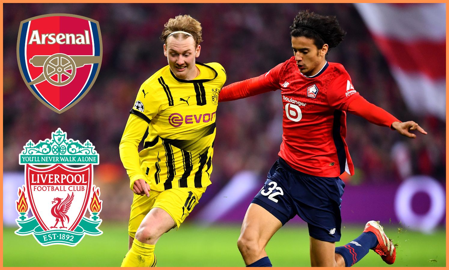 Ayyoub Bouaddi Lille midfielder action during Ligue 1 match 2025