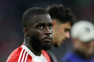 Dayot Upamecano Bayern Munich jersey football transfer 2025