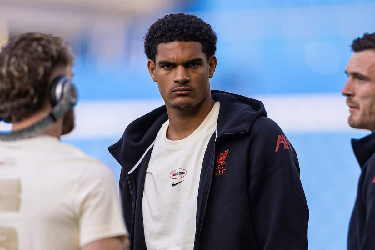 Liverpool defender Jarell Quansah in action in 2025 Premier League match