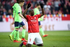 Jean-Philippe Mateta in action for Crystal Palace during 2025 Premier League season