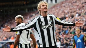 Nick Woltemade scores winning goal on Premier League debut for Newcastle United