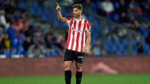 Yeray Alvarez Athletic Club defender in match action 2025