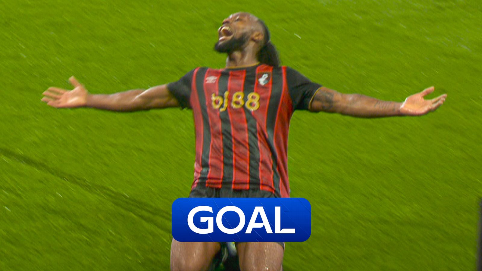 Antoine Semenyo celebrating goal for Bournemouth vs Fulham on October 3, 2025