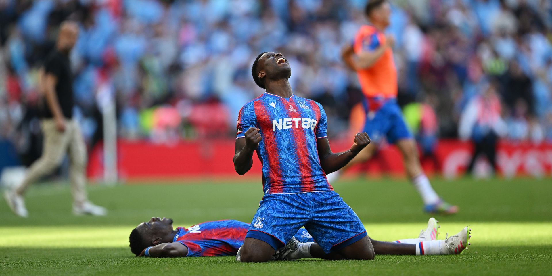 Marc Guehi in Crystal Palace kit during 2025 season transfer news
