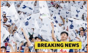 Martin Allen Tottenham Hotspur midfielder in action