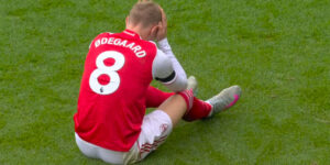 Martin Ødegaard in Arsenal kit during Premier League match, related to MCL injury news