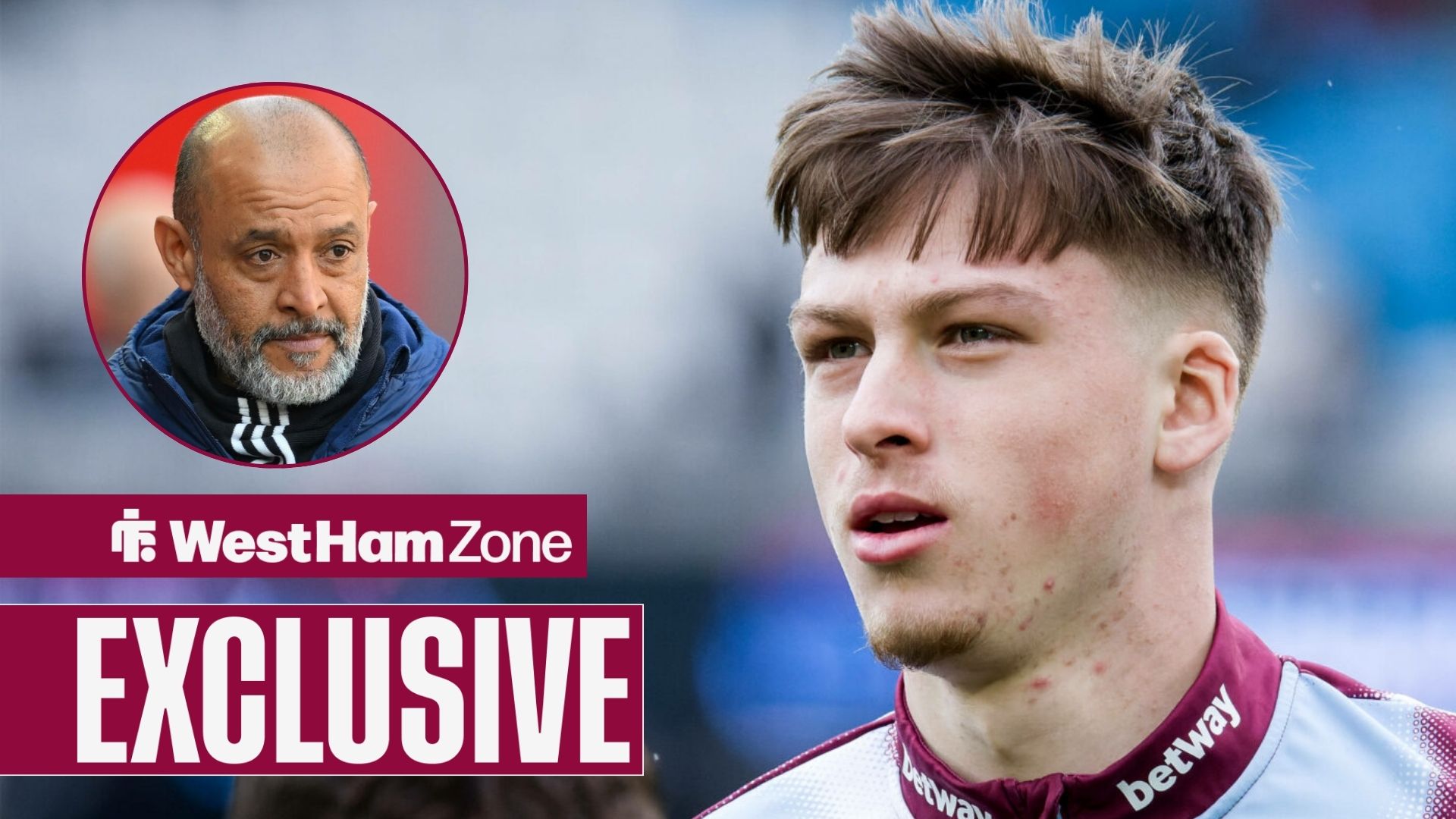 Ollie Scarles playing for West Ham United in 2025 season