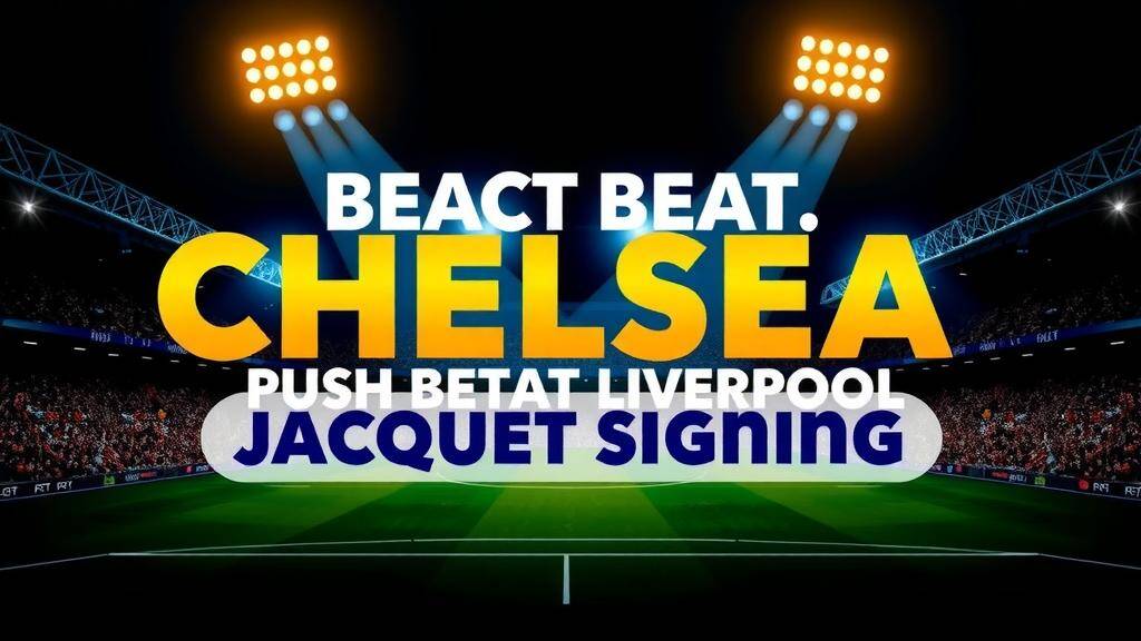 Featured image for: Chelsea push to beat Liverpool to Jacquet signing this month