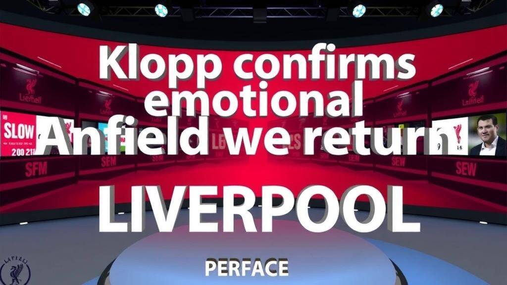 Featured image for: Klopp confirms emotional Anfield return for Liverpool Legends