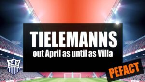 Featured image for: Tielemans out until April as Villa midfield injuries mount