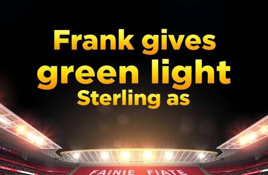 Featured image for: Frank gives green light for Sterling as Spurs weigh shock move
