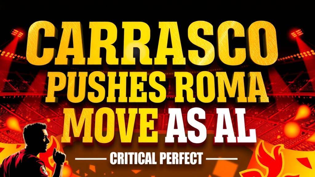 Featured image for: Carrasco Pushes for Roma Move as Al Shabab Resist