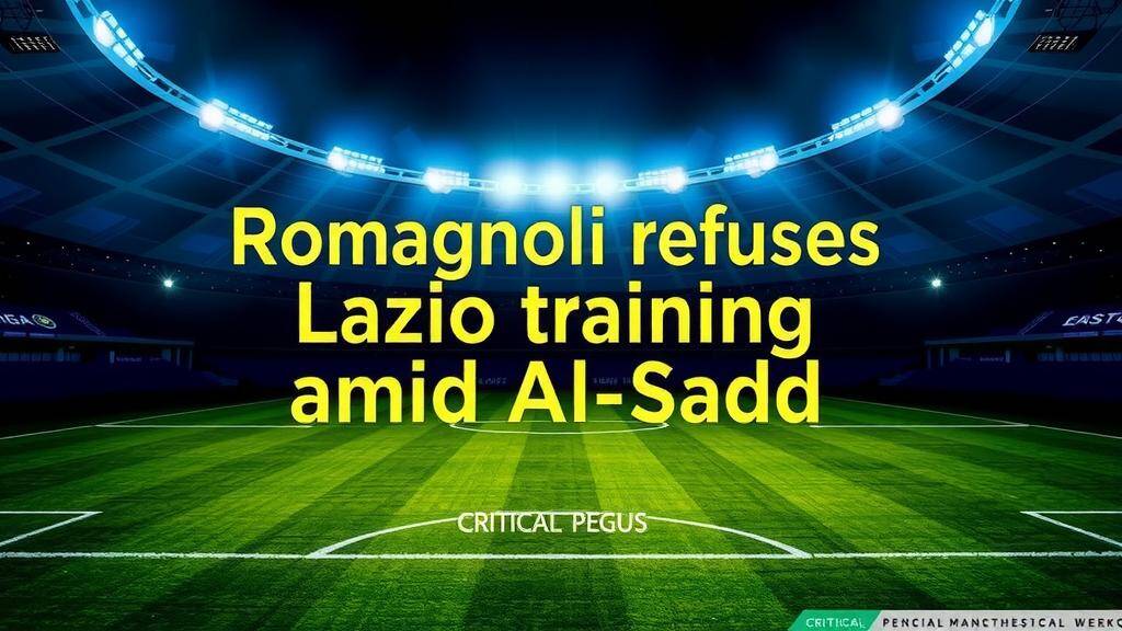 Featured image for: Romagnoli refuses Lazio training amid Al-Sadd transfer row