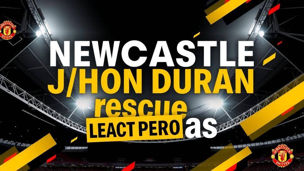 Featured image for: Newcastle eye Jhon Durán rescue as striker struggles in Turkey