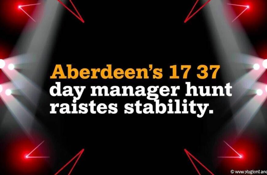 Featured image for: Aberdeen's 37-day manager hunt raises stability concerns