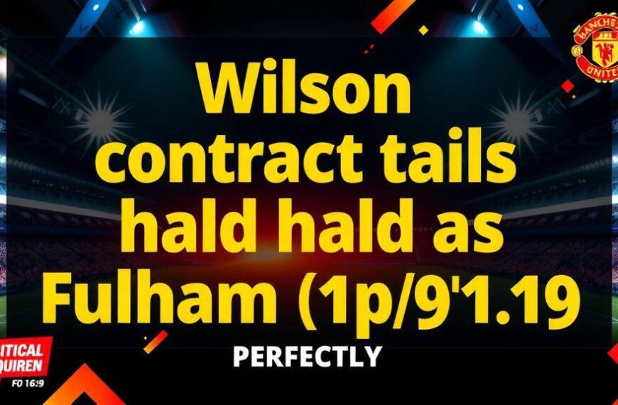 Featured image for: Wilson contract talks on hold as Fulham reject Everton bid