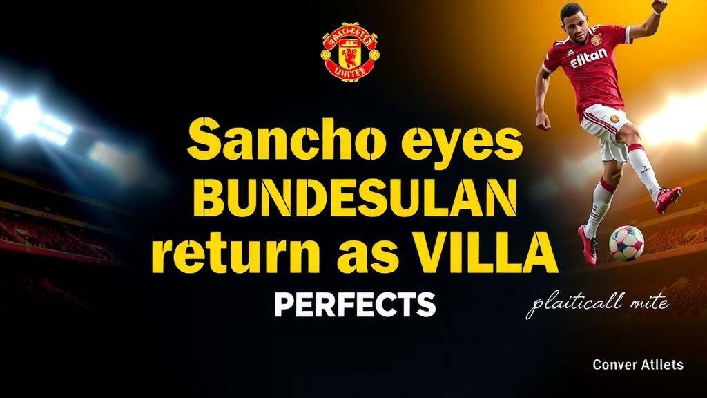 Featured image for: Sancho eyes Bundesliga return as Villa loan set to end