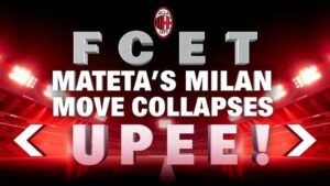 Featured image for: Mateta's Milan move collapses over knee injury concerns
