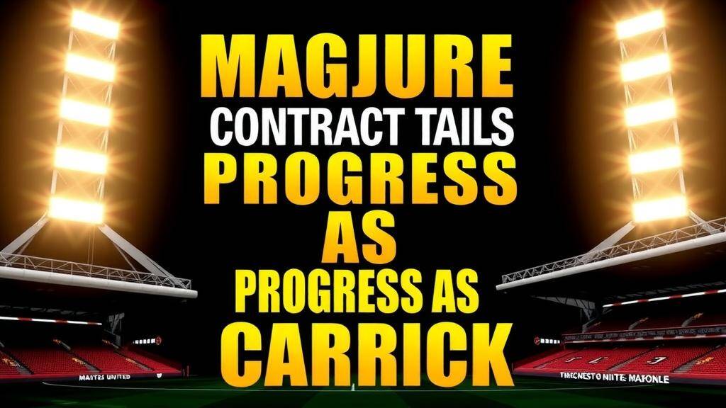 Featured image for: Maguire contract talks progress as Carrick revival continues