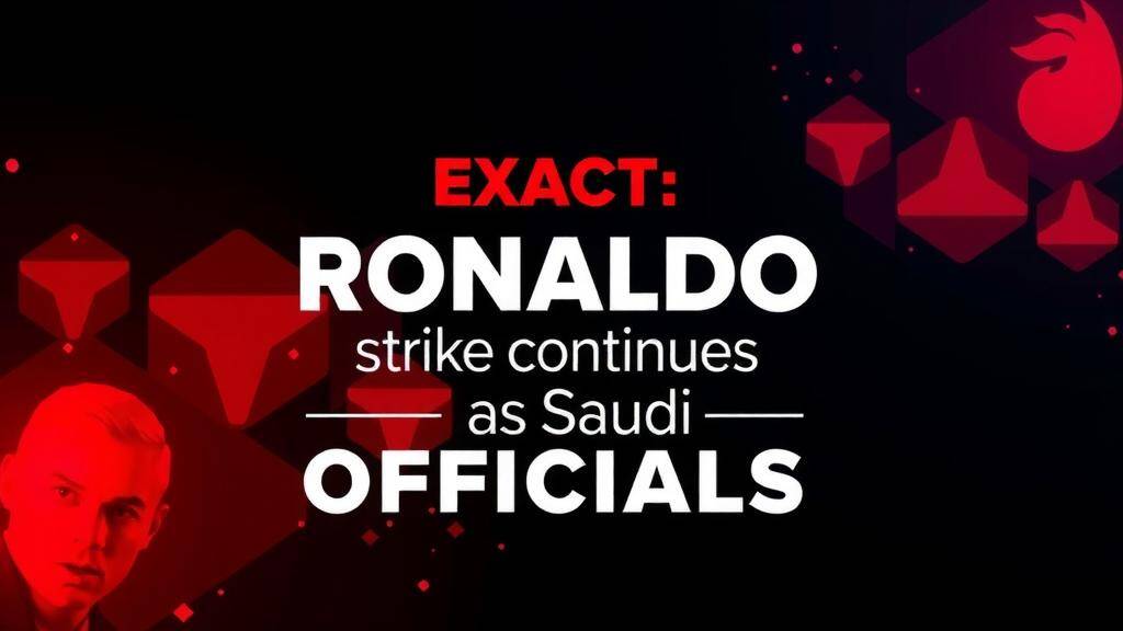 Featured image for: Ronaldo strike continues as Saudi officials lose patience