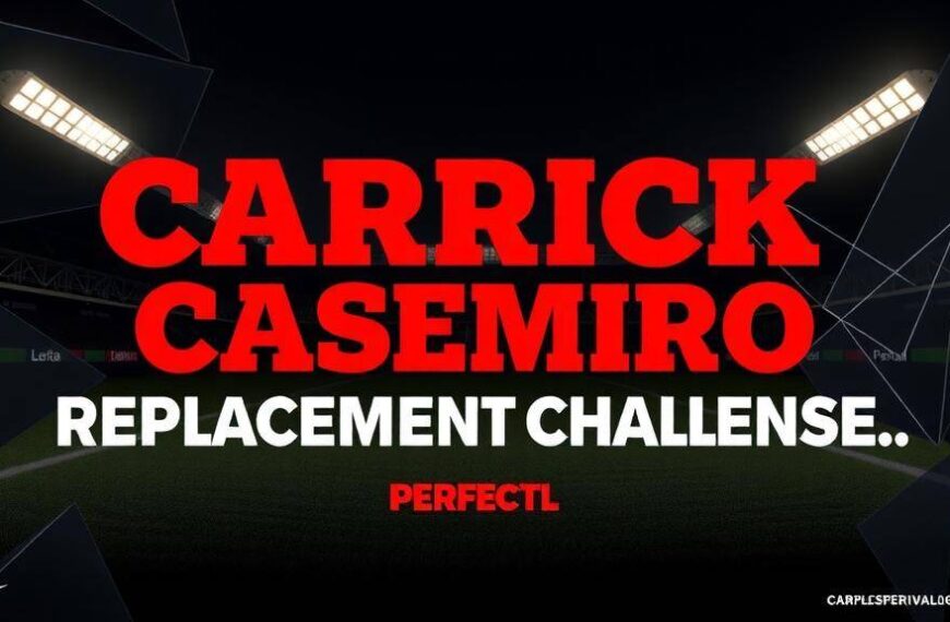 Featured image for: Carrick highlights Casemiro replacement challenge ahead of exit