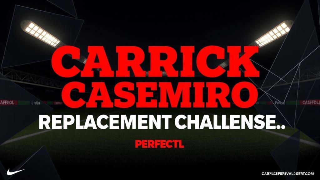 Featured image for: Carrick highlights Casemiro replacement challenge ahead of exit