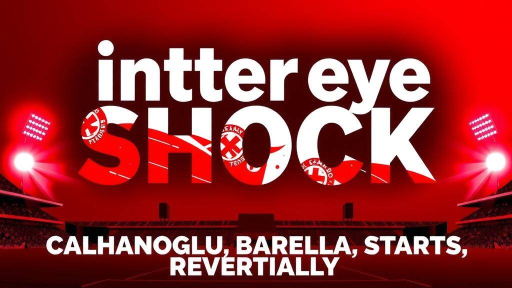 Featured image for: Inter eye shock Calhanoglu and Barella starts vs Juventus