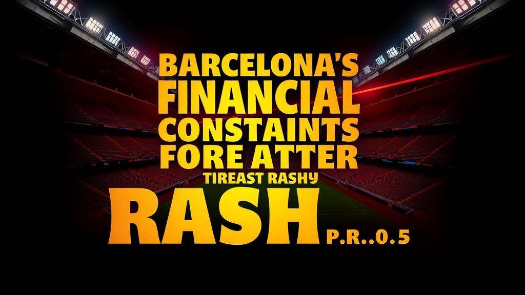 Featured image for: Barcelona's financial constraints threaten Rashford deal