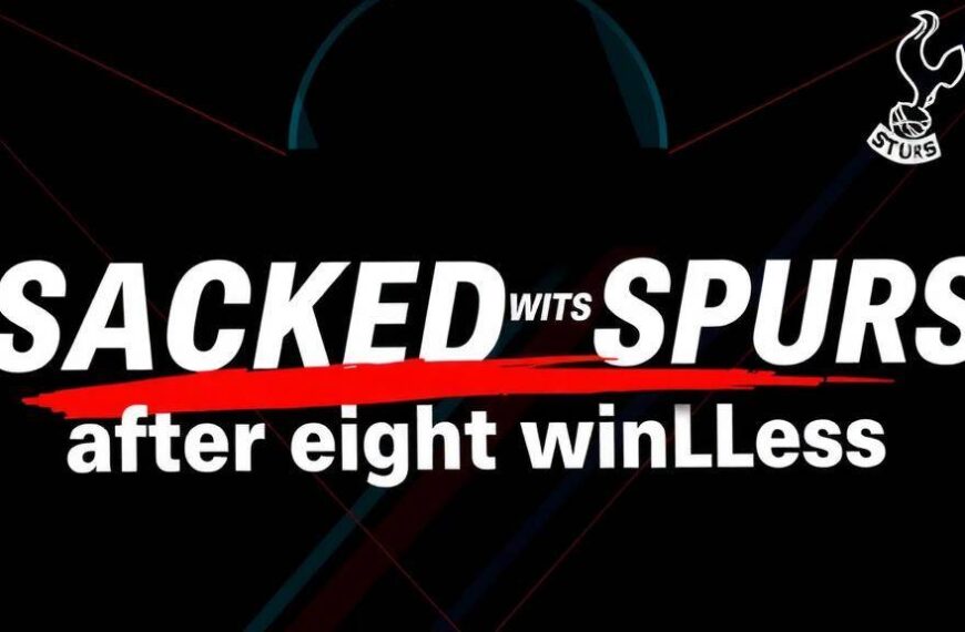 Featured image for: Frank sacked by Spurs after eight winless months in charge