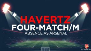 Featured image for: Havertz faces four-match absence as Arsenal injury crisis deepens