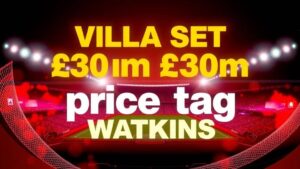 Featured image for: Villa set £30m price tag for Watkins amid striker overhaul