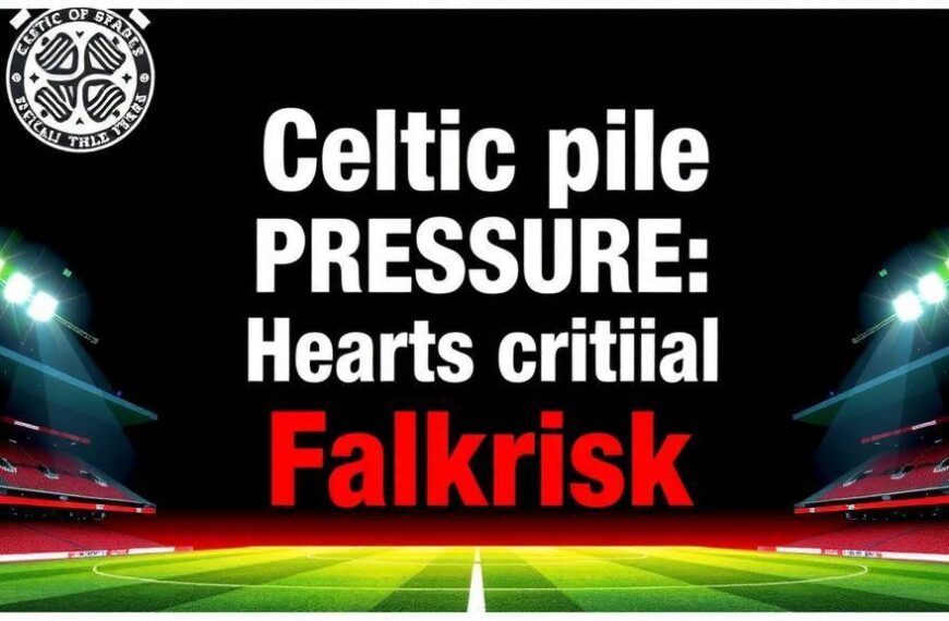 Featured image for: Celtic pile pressure on Hearts with crucial Falkirk victory