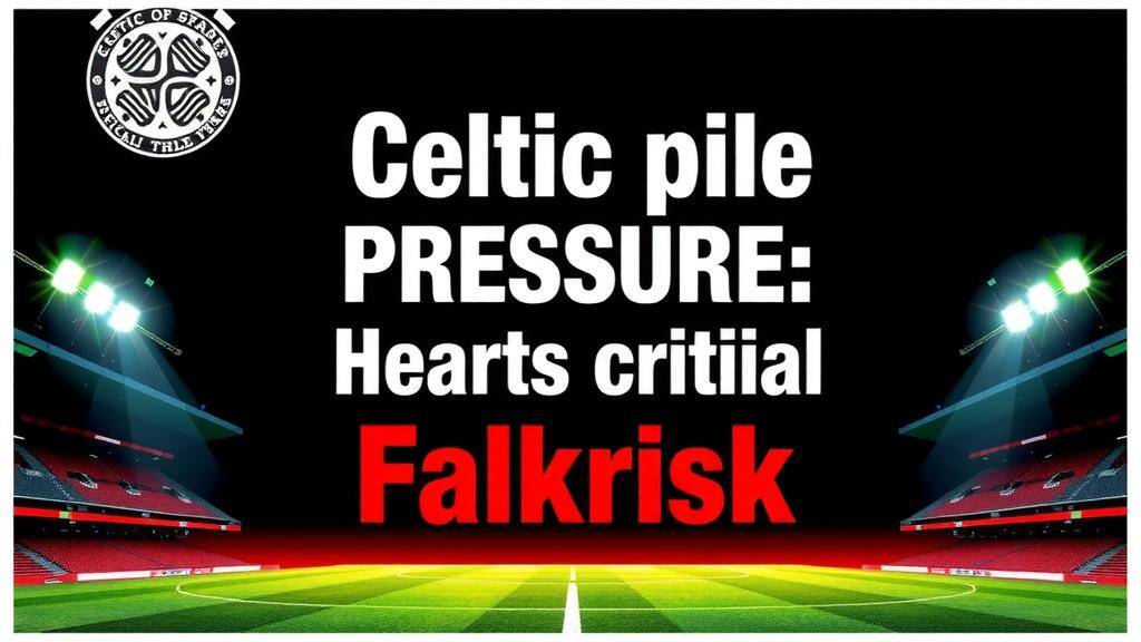 Featured image for: Celtic pile pressure on Hearts with crucial Falkirk victory