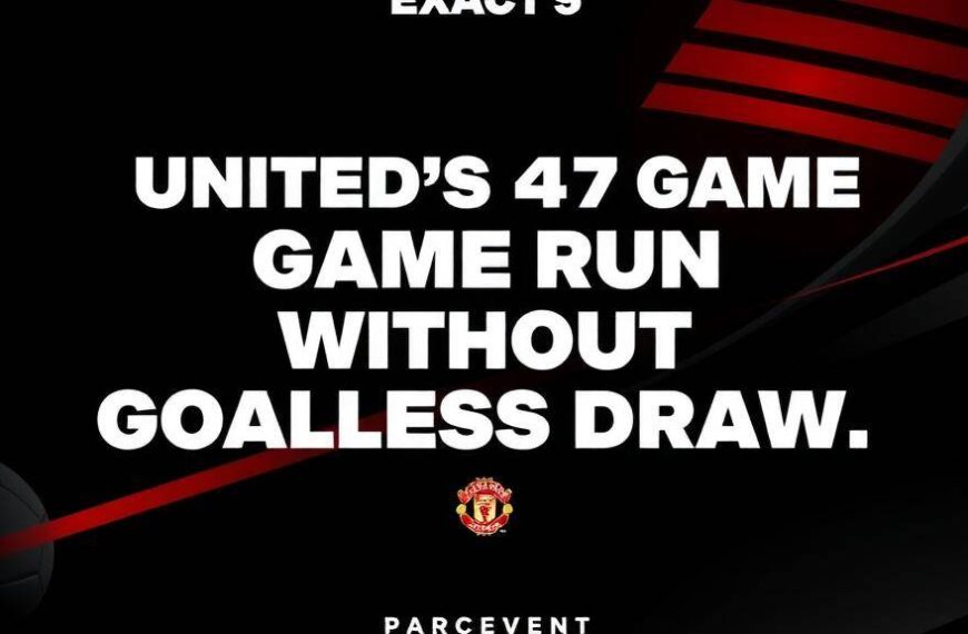 Featured image for: United's 47-game run without goalless draw nears record