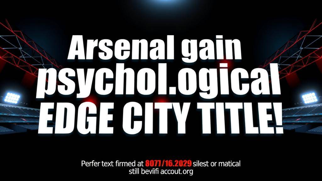 Featured image for: Arsenal gain psychological edge in City title race fixture order