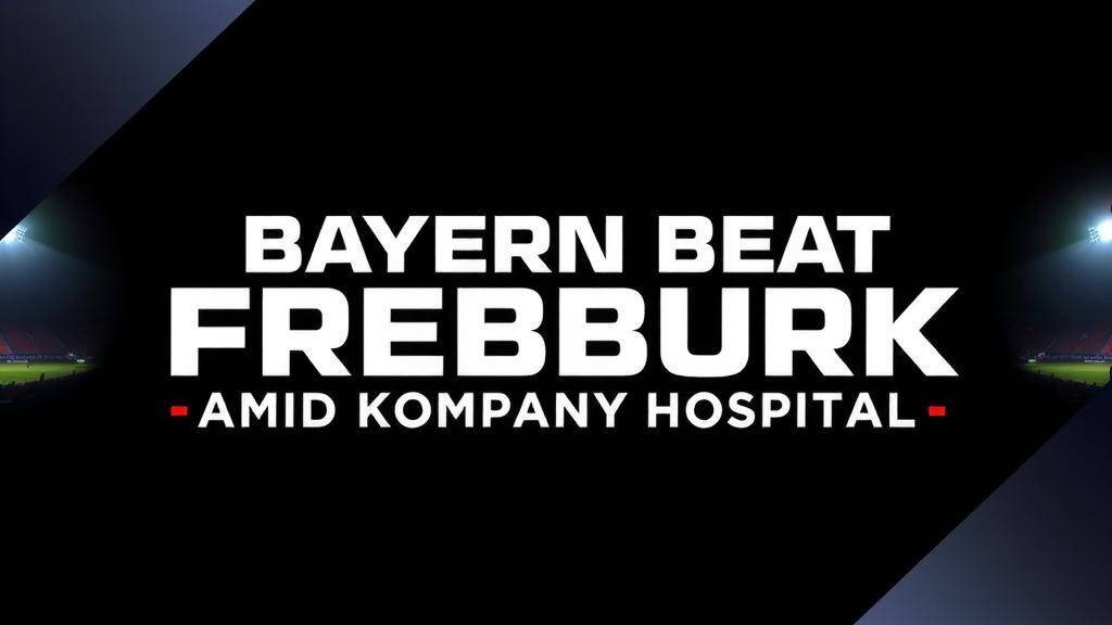 Featured image for: Bayern Beat Freiburg Amid Kompany Hospital Absence